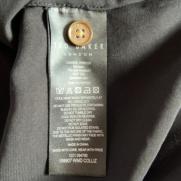 Ted Baker London Metallic Shirt Dress - Picture 12 of 16